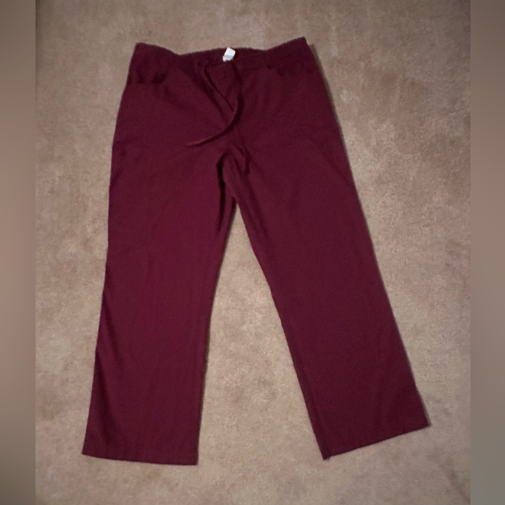 Women’s Maeva Burgundy Scrub Pant
